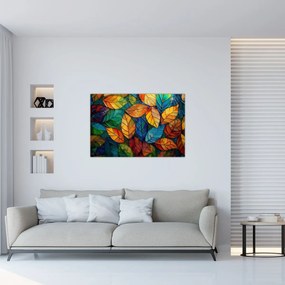 Obraz - Mozaika z listov (90x60 cm)