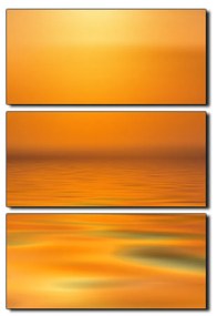 Obraz na plátne - Pokojné more pri západe slnka - obdĺžnik 7280B (90x60 cm  )