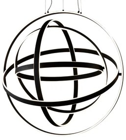 LED Luster na lanku COPERNICUS 1xLED/260W/230V čierna