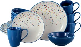 XXXLutz KOMBINOVANÝ SERVIS Joy Blau-bunt 16-dielne Creatable - Online Only bytové doplnky - 007768056701