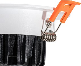 Zapustené bodové svietidlo biele 6,8 cm vrátane LED 545 lm stmievateľné IP23 - Gaius