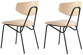 Sada jedálenských stoličiek Nancy Beige and Black,2 ks