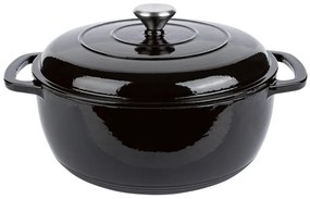 ERNESTO®  Liatinový hrniec, Ø 26,5 cm (čierna)  (100353013)