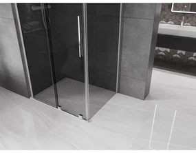 Mexen Velar L, sprchový kút s posuvnými dverami 110 x 80 cm, 8mm šedé sklo, chrómová, 871-110-080-43-01