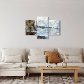 Obraz - Útes, akvarel (90x60 cm)