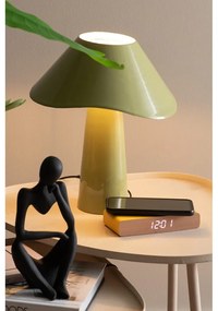 Digitálny budík s bezdrôtovou nabíjačkou Retro Flat LED – Karlsson