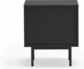 Čierny matný nočný stolík Sierra – Teulat
