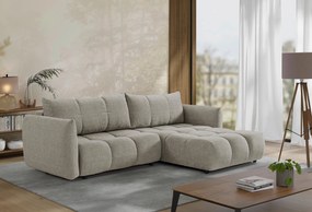 XXXLutz ROZKLADACIA ROHOVÁ SEDAČKA, plast, textil, kompozitné drevo, mokka MID.YOU - Online Only obývacie izby - 000694010304