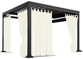 Dekorstudio Záhradný záves do altánku na pútkach ZMOS - 06 krémový Rozmer závesu: 155x260cm