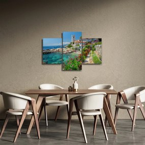 Obraz - Malebné pobrežie dediny (90x60 cm)