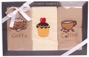 Utierky v darčekovom balení 3 set Coffee