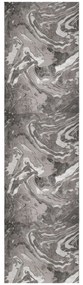 Flair Rugs, Behúň Eris Marbled Silver, 60x230, šedá, chodba / predsieň