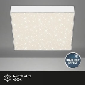 Briloner 7078-416 - LED Stropné svietidlo STAR SKY LED/21W/230V 28x28 cm biela