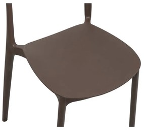 Hnedá plastová záhradná stolička Biá – Bonami Essentials