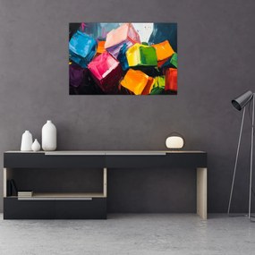 Obraz - Farebné kocky (90x60 cm)