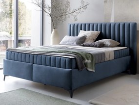 Posteľ Joy 180x200 cm, námornícka modrá látka