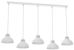 Luster na lanku SVEN 5xE27/15W/230V biela