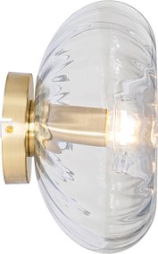 Inteligentné nástenné svietidlo zlaté so sklom vrátane WiFi P45 - Ayesha