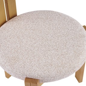 Jídelní židle Matteo z masivu béžová/světle hnědá