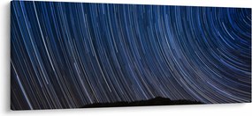 Obraz nočných hviezd a oblohy (120x50 cm)