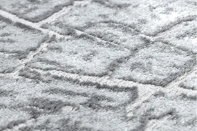 Moderný MEFE koberec 6185 Peň stromu,  sivý