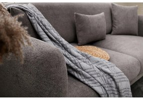 Sivá rohová pohovka (ľavý roh/s leňoškou) Simena – Balcab Home