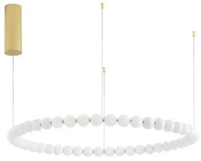LED luster Perla 104 zlaté s diaľkovým ovládaním