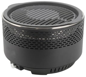 Stolný gril na drevené uhlie 4xAA/USB čierna