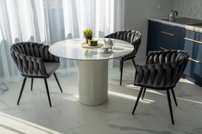 Jedálenská stolička ASTON zamatová, grafitová