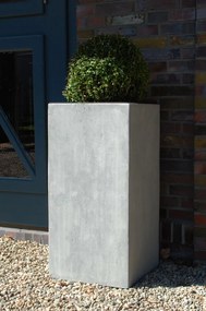 Kvetináč BLOCK, sklolaminát, výška 60 cm, betón design
