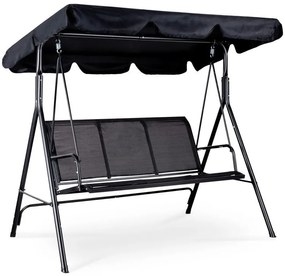 Záhradná hojdačka pre 3 osoby s nastaviteľnou strieškou