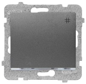 Vypínač krížový s podsvietením ŁP-4DS/M.GR Sigma