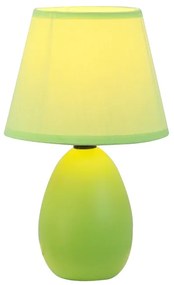 Keramická stolná lampa, zelená, QENNY TYP 13 AT09350