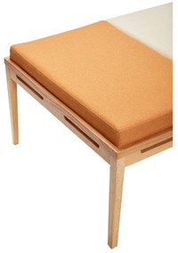 Oranžovo-krémová lavica Amber – Hübsch