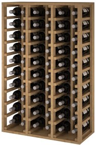 Regál na víno CANEDO V Materiál a odtieň: Borovice s odtieňem světlý dub