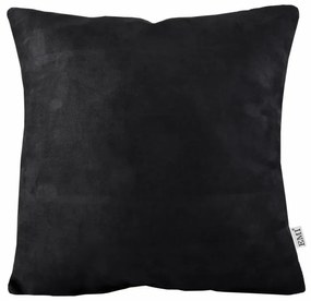 Vankúš čierny semiš EMI, Vankúš 50x50 cm
