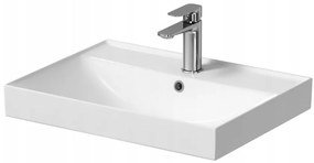 Cersanit Larga, kúpeľňová skrinka s umývadlom 60x45x65 cm, biela lesklá, S801-439