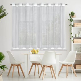 ZÁCLONA NA KRÚŽKOCH MAYA 300X100 CM BIELA