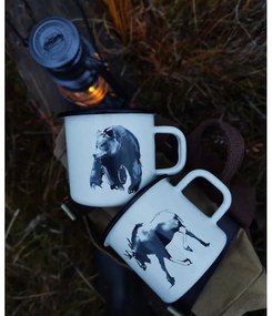 Hrnček Bear 0,37l, smalt / béžový