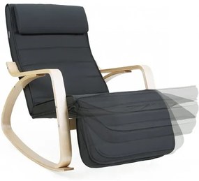 Hojdacie kreslo SONGMICS LYY10G - tmavosivé