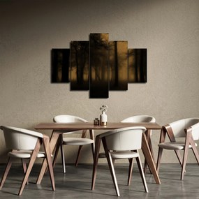 Obraz - Temný les (150x105 cm)