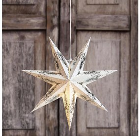 Markslöjd 704941-Vianočná dekorácia STRAUSS 1xE14/25W/230V pr. 75 cm biela/strieborná