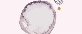 Obraz - Fialový minimalizmus N⁰4 (120x50 cm)
