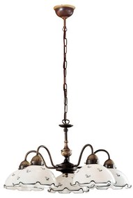 Kolarz 731.85.17 - Luster na reťazi NONNA 5xE27/75W/230V modrá