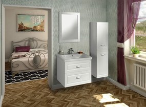 Aqualine Aqualine, FAVOLO umývadlová skrinka 61,5x72,5x44 cm, biela mat, FV265