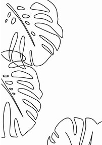 Plagát 29x41.4 cm Monstera - Veronika Boulová