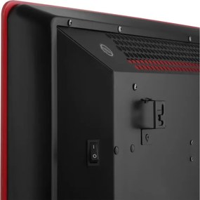 Sencor - Inteligentný elektrický priamy ohrievač/konvektor 1200/2400 W, 230 V, IP24, Wi‑Fi, červený