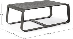 Hliníkový záhradný konferenčný stolík 62x105 cm Merrigan – Bizzotto