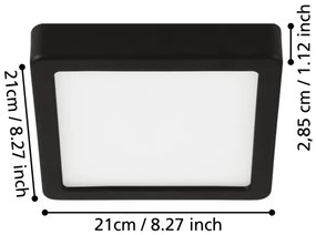 Eglo 900651 - LED Kúpeľňové stropné svietidlo FUEVA LED/17W/230V IP44 chróm