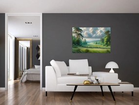 Obraz - Zelená krajina (90x60 cm)